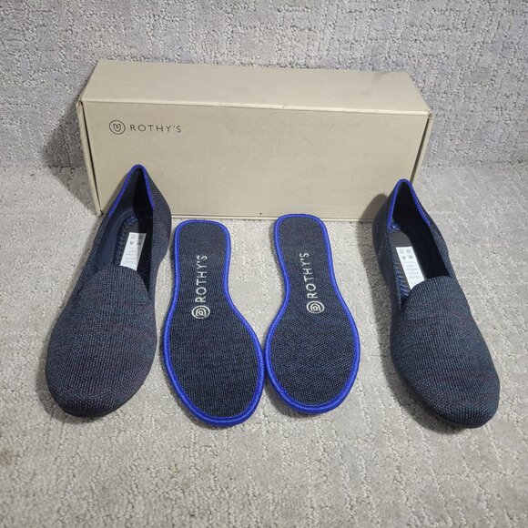 Rothy’s The Loafer Navy Heather Shoes Women's Size US 7, 7.5, 8, 10, 10.5, 11 - Picture 4 of 7